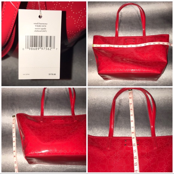 🚫SOLD🚫 Kate Spade Chili Red Patent Harmony Tote - Picture 8 of 8